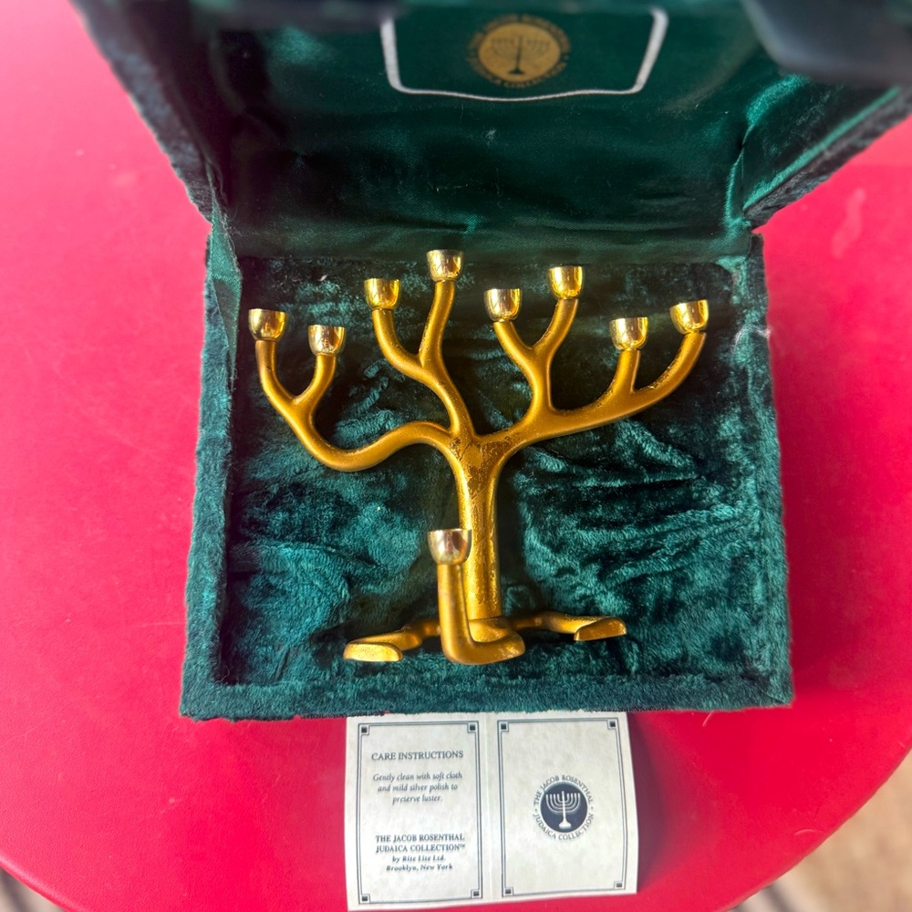 Tree Of Life Rosenthal Judaica Collection Menorah With Original Box